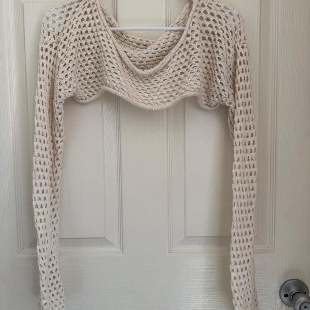 Garage Women's Cream and White Blouse